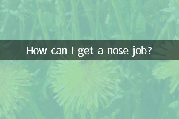 코 성형은 어떻게 할 수 있나요?