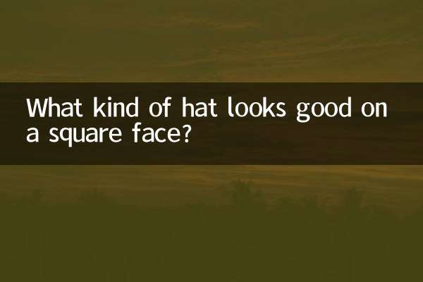 네모난 얼굴에는 어떤 모자가 잘 어울리나요?