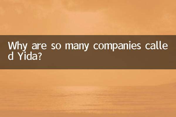 Pourquoi tant d’entreprises s’appellent-elles Yida ?