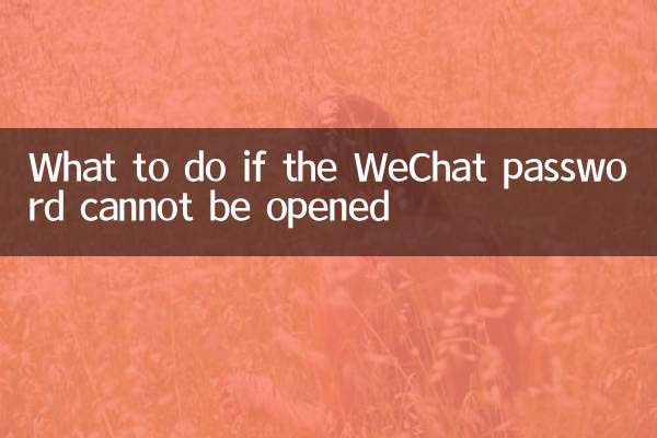 O que fazer se a senha do WeChat não puder ser aberta