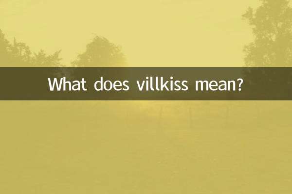 What does villkiss mean?
