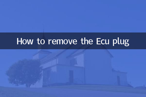 How to remove the Ecu plug