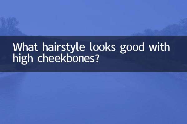 What hairstyle looks good with high cheekbones?