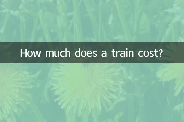 একটি ট্রেনের খরচ কত?