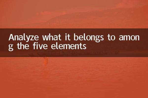 五行の中で何に属するのかを分析します。