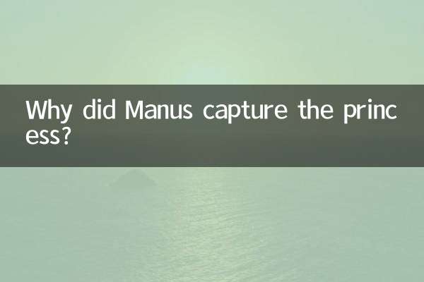 Why did Manus capture the princess?