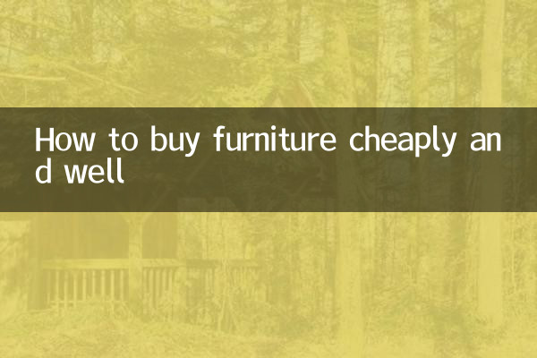 So kaufen Sie Möbel günstig und gut