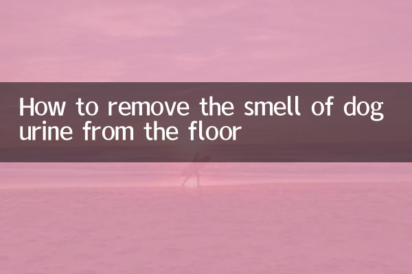 Come togliere l'odore di urina di cane dal pavimento