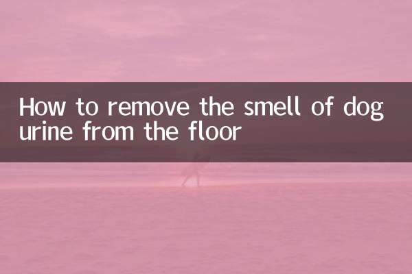 Come togliere l'odore di urina di cane dal pavimento