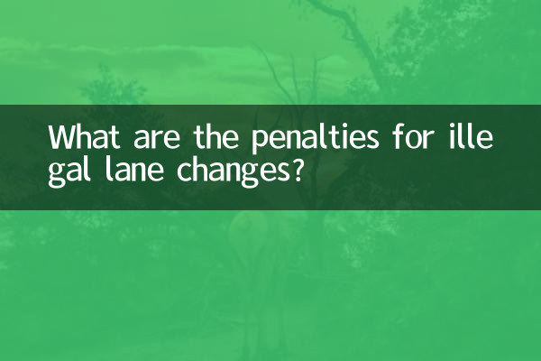 Welche Strafen drohen bei illegalem Spurwechsel?