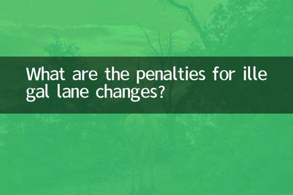 違法な車線変更にはどのような罰則がありますか?