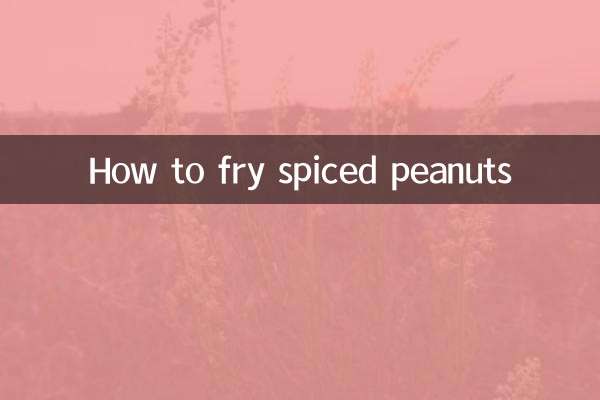 Come friggere le arachidi speziate