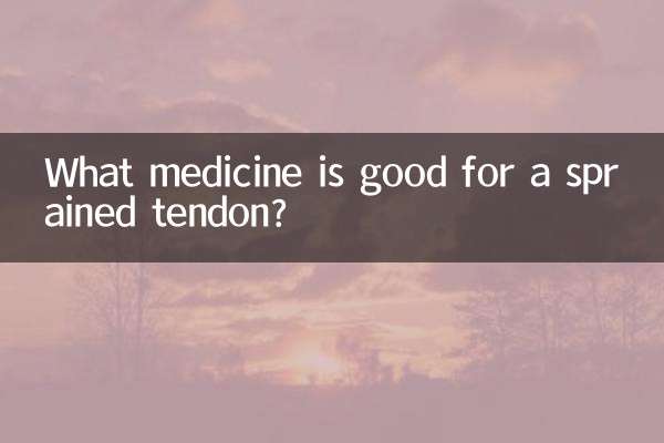 Que remédio é bom para uma torção de tendão?