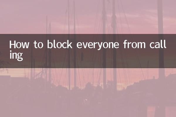 How to block everyone from calling