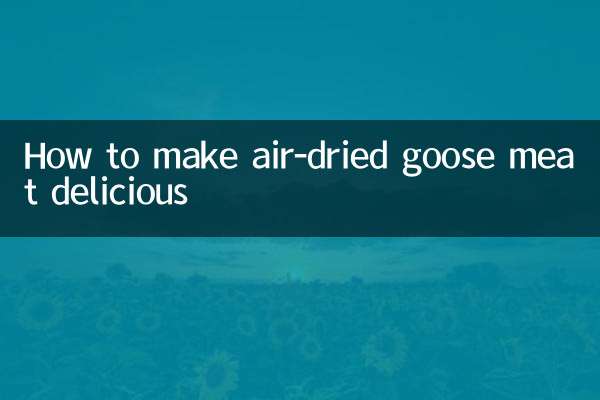 Как сделать вяленое мясо гуся вкусным