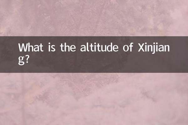 Wie hoch liegt Xinjiang?