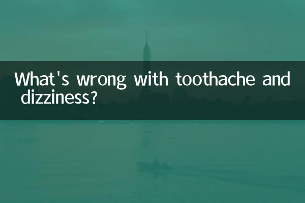 Was ist los mit Zahnschmerzen und Schwindel?