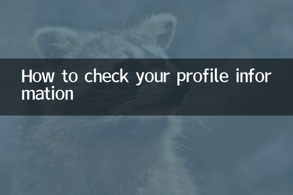 كيفية التحقق من معلومات ملفك الشخصي