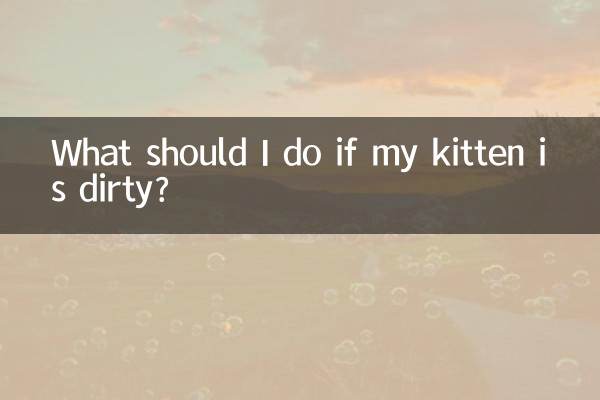 Что делать, если мой котенок испачкался?