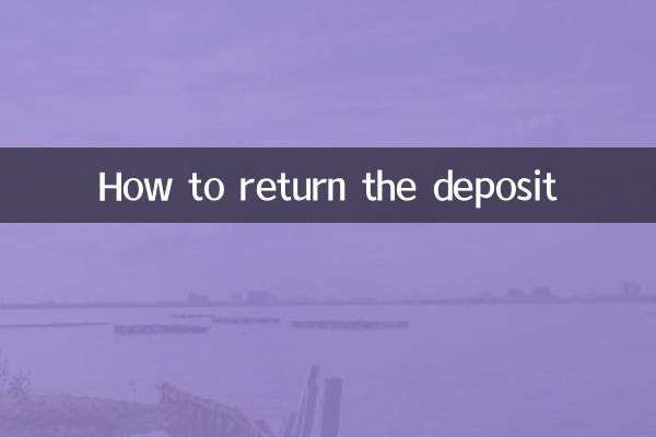 How to return the deposit
