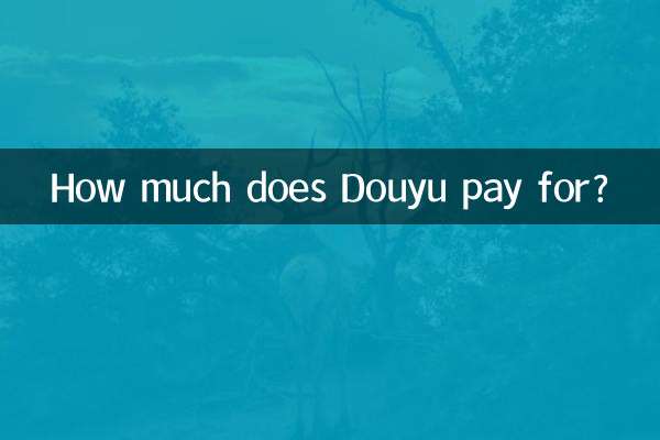 How much does Douyu pay for?