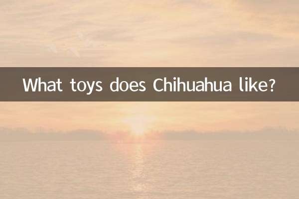 Quali giocattoli piacciono al Chihuahua?