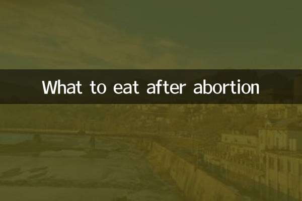 Que manger après un avortement