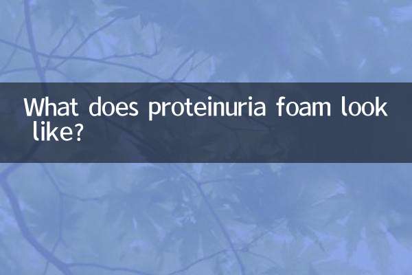 پروٹینوریا جھاگ کی طرح دکھتا ہے؟