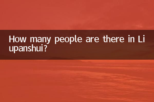 ¿Cuántas personas hay en Liupanshui?
