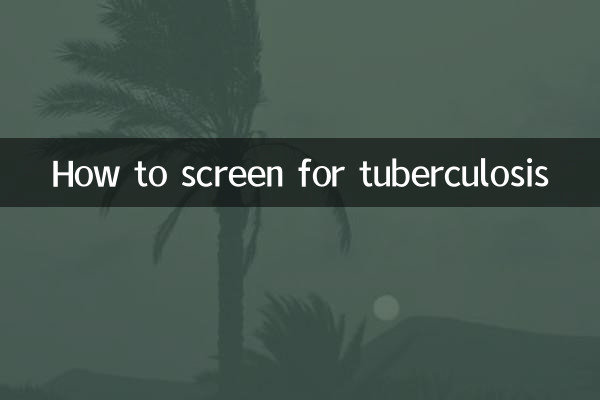 Comment dépister la tuberculose