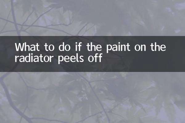 O que fazer se a tinta do radiador descascar