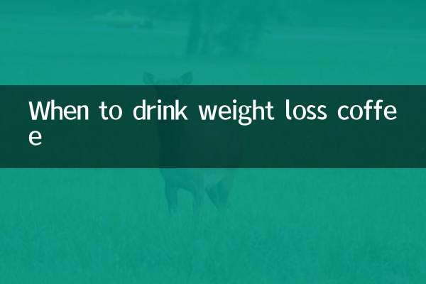 Когда пить кофе для похудения