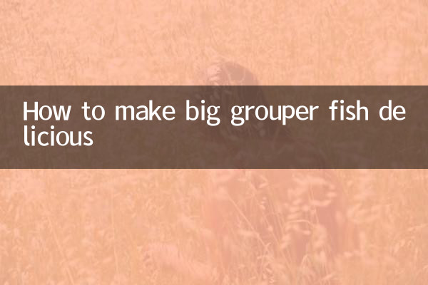 큰그루퍼를 맛있게 만드는 방법