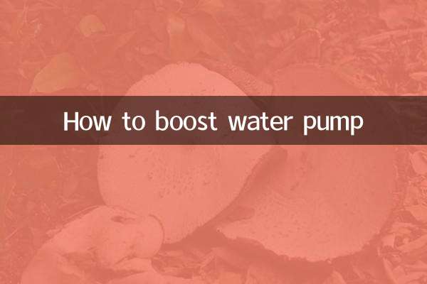 So steigern Sie die Wasserpumpe