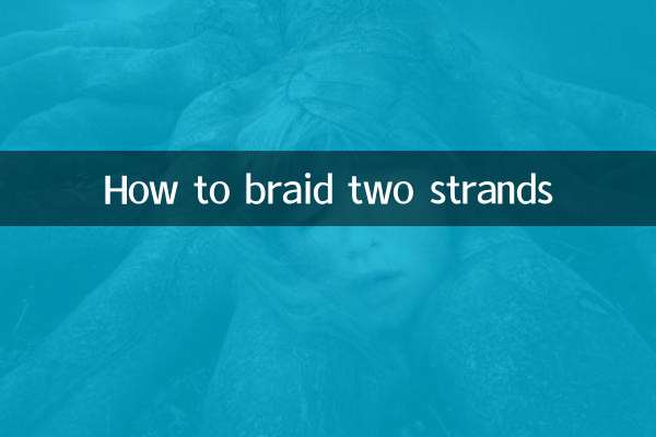 2本の紐を編む方法