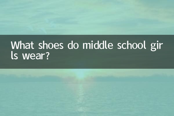 Welche Schuhe tragen Mittelschülerinnen?