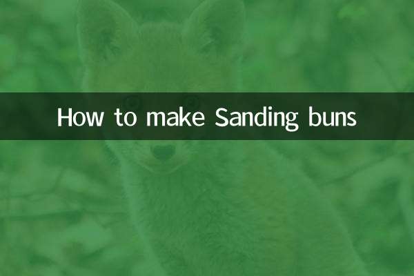 How to make Sanding buns