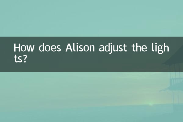 艾力绅怎么调灯