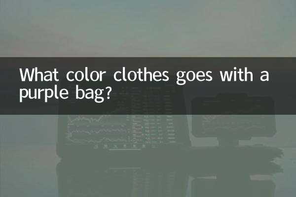 Welche Kleidungsfarbe passt zu einer lila Tasche?