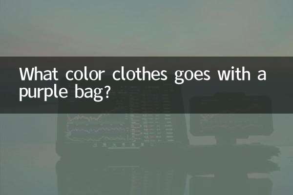 جامنی رنگ کے بیگ کے ساتھ کون سے رنگین کپڑے جاتے ہیں؟