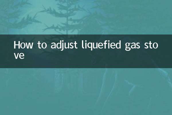Como ajustar o fogão a gás liquefeito