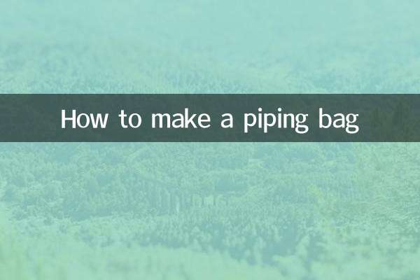 Cómo hacer una manga pastelera