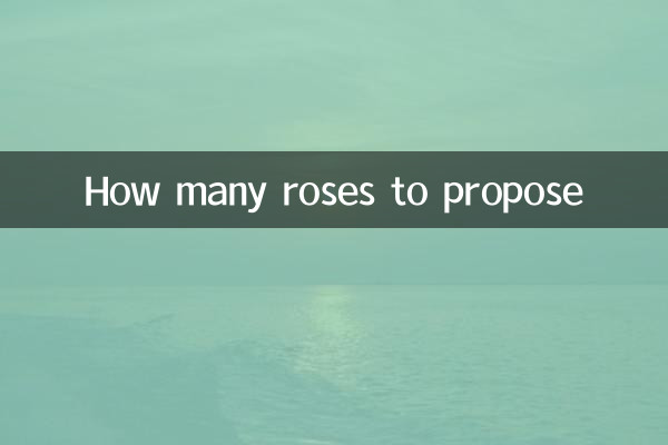 求婚多少朵玫瑰