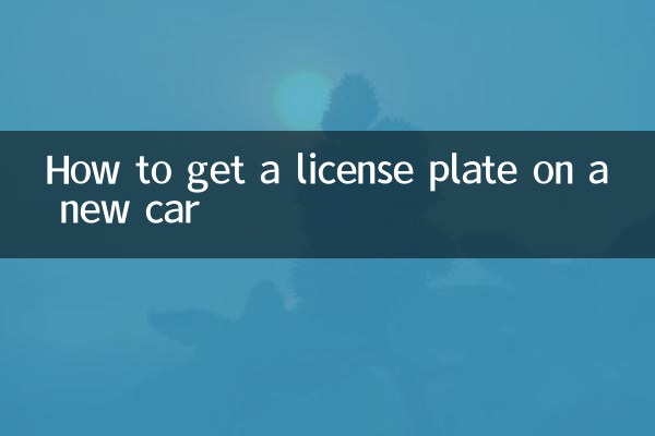 نئی کار پر لائسنس پلیٹ کیسے حاصل کریں