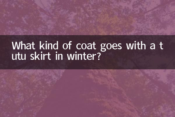 Che tipo di cappotto abbinare ad una gonna tutù in inverno?