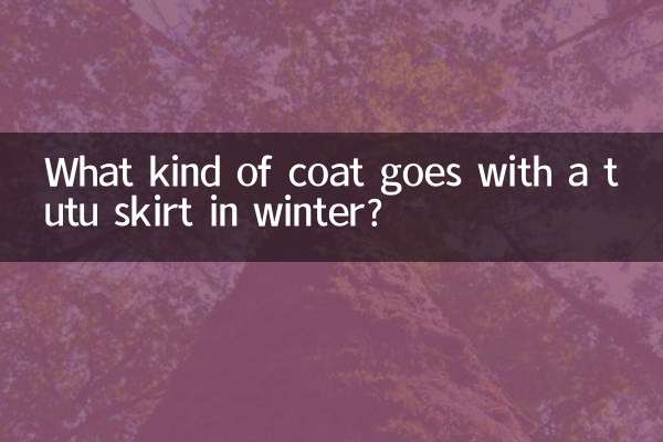 Che tipo di cappotto abbinare ad una gonna tutù in inverno?