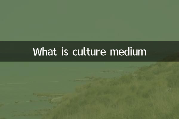 What is culture medium
