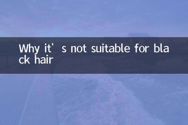 Warum es nicht für schwarzes Haar geeignet ist