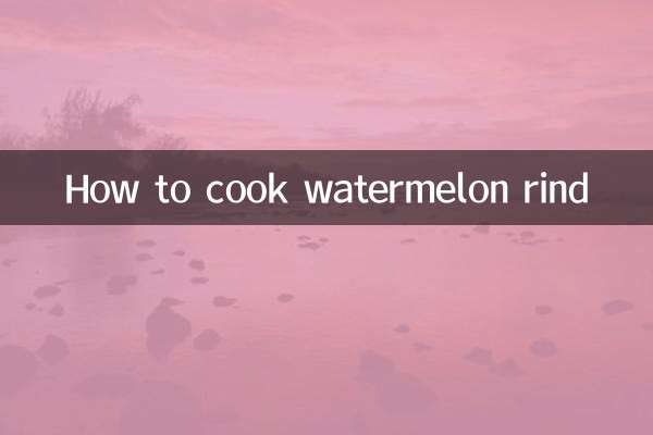 Como cozinhar casca de melancia