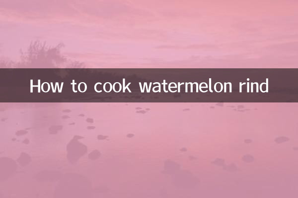 Como cozinhar casca de melancia